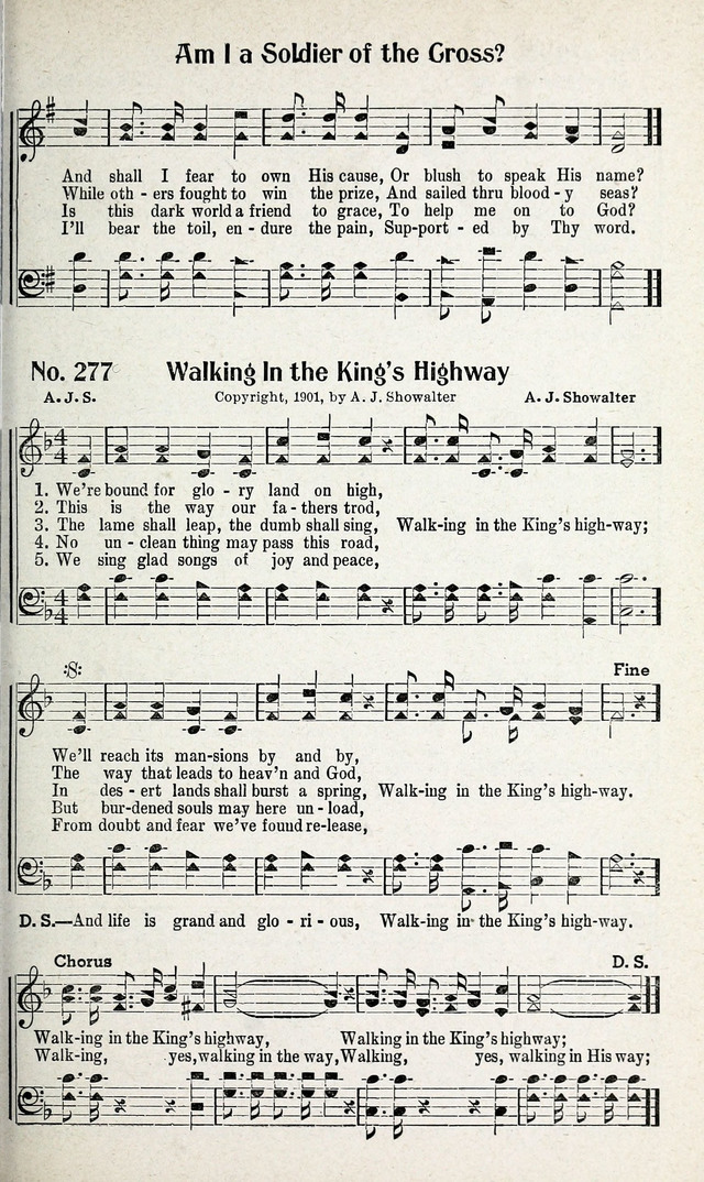 Calvary Songs: A Choice Collection of Gospel Songs, both Old and New page 266