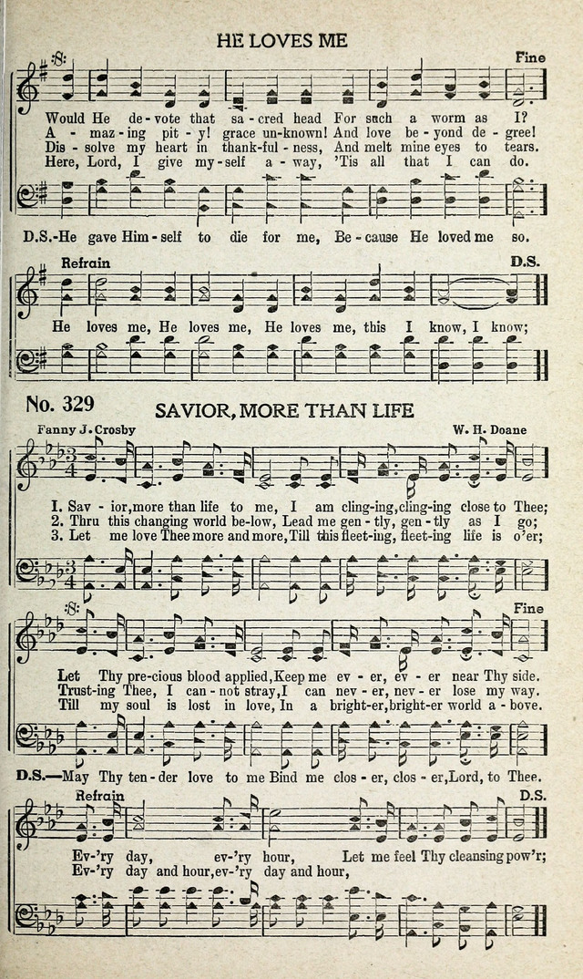 Calvary Songs: A Choice Collection of Gospel Songs, both Old and New page 300