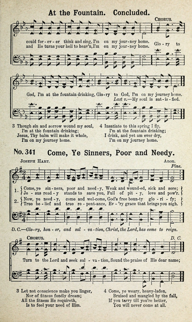 Calvary Songs: A Choice Collection of Gospel Songs, both Old and New page 308
