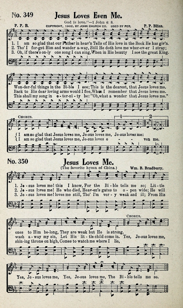 Calvary Songs: A Choice Collection of Gospel Songs, both Old and New page 313