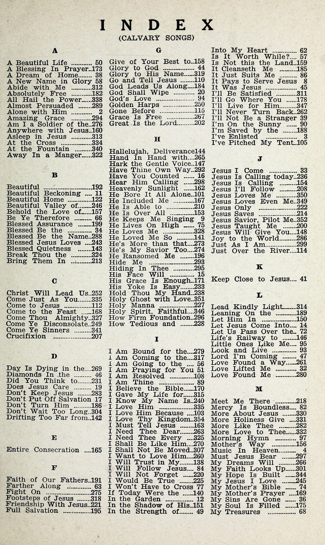 Calvary Songs: A Choice Collection of Gospel Songs, both Old and New page 318