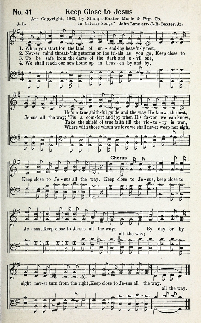 Calvary Songs: A Choice Collection of Gospel Songs, both Old and New page 42