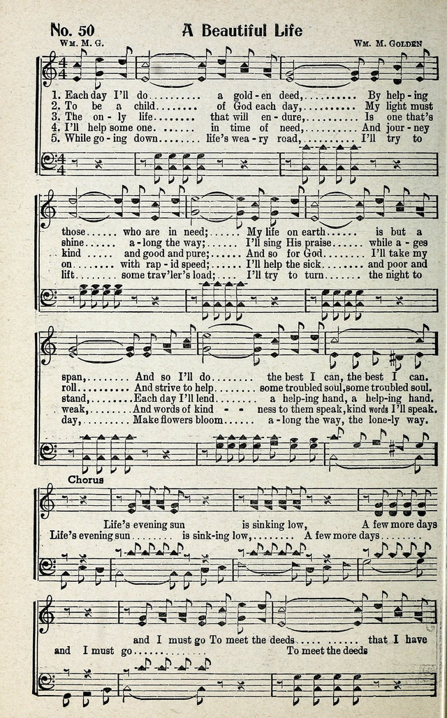 Calvary Songs: A Choice Collection of Gospel Songs, both Old and New page 51