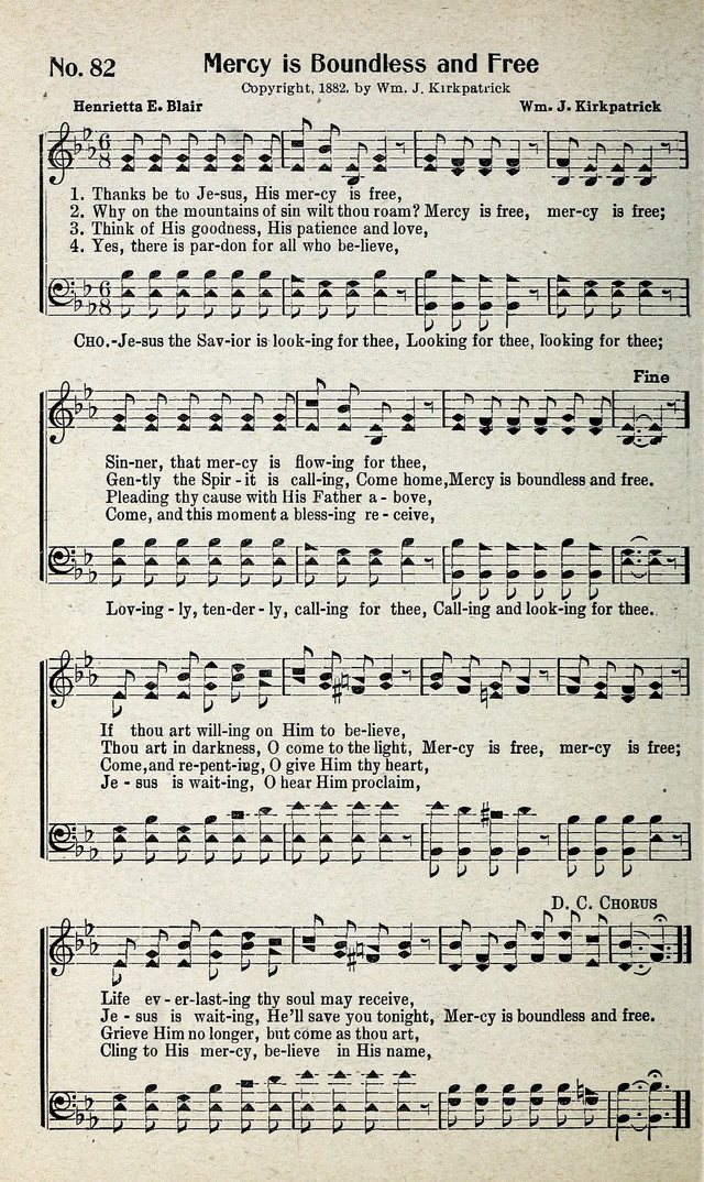 Calvary Songs: A Choice Collection of Gospel Songs, both Old and New page 83