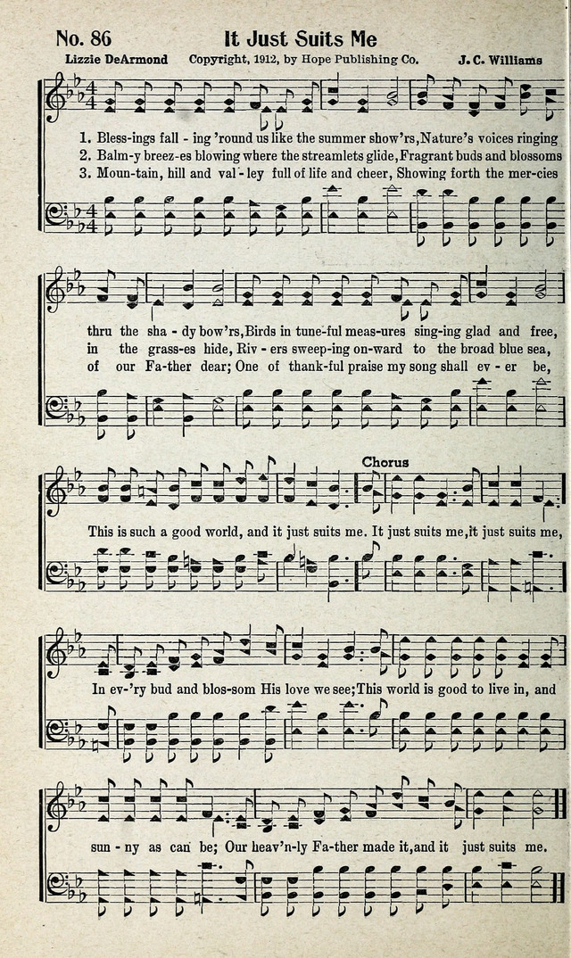 Calvary Songs: A Choice Collection of Gospel Songs, both Old and New page 87