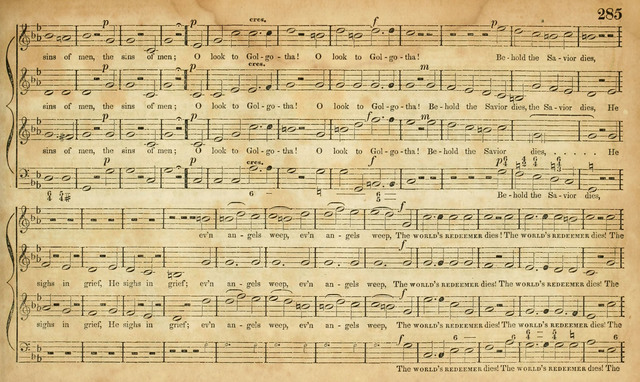 Carmina Sacra: or, Boston Collection of Church Music: comprising the most popular psalm and hymn tunes in eternal use together with a great variety of new tunes, chants, sentences, motetts... page 249