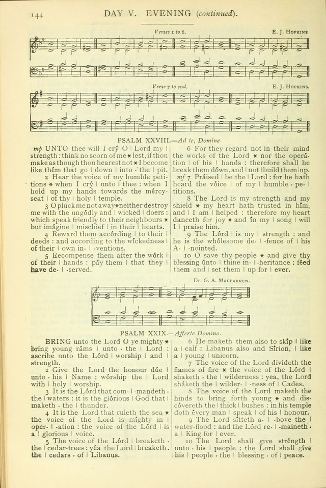 The Church Service Book: containing the words and music for the choral service, the morning and evening canticles, the holy communion, the Psalter, a selection of hymns from the hymnal with music page 155