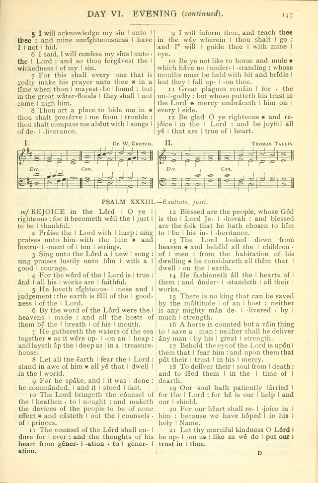 The Church Service Book: containing the words and music for the choral service, the morning and evening canticles, the holy communion, the Psalter, a selection of hymns from the hymnal with music page 158