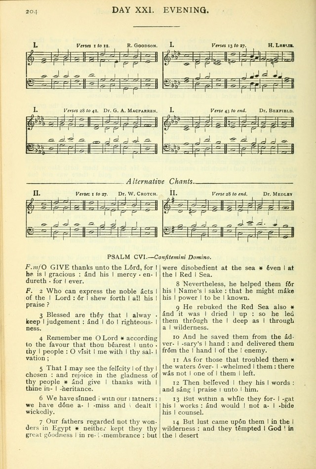 The Church Service Book: containing the words and music for the choral service, the morning and evening canticles, the holy communion, the Psalter, a selection of hymns from the hymnal with music page 215