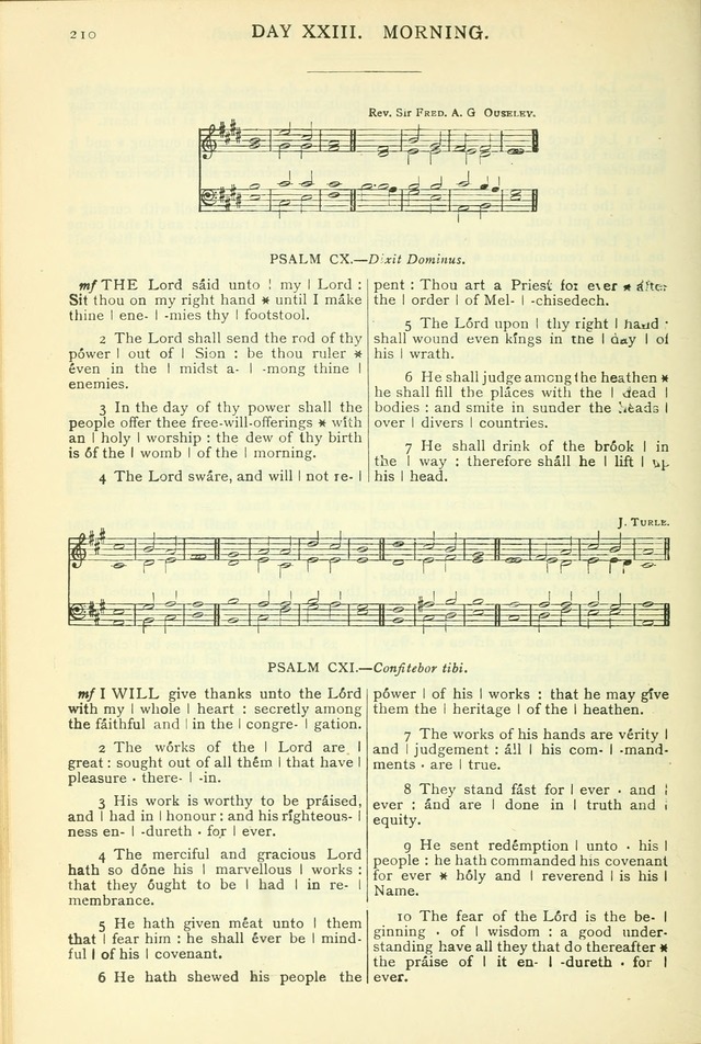 The Church Service Book: containing the words and music for the choral service, the morning and evening canticles, the holy communion, the Psalter, a selection of hymns from the hymnal with music page 221