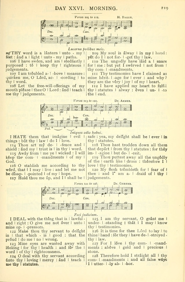 The Church Service Book: containing the words and music for the choral service, the morning and evening canticles, the holy communion, the Psalter, a selection of hymns from the hymnal with music page 230