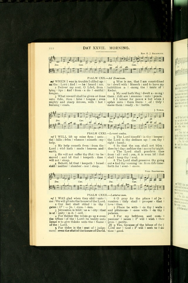 The Church Service Book: containing the words and music for the choral service, the morning and evening canticles, the holy communion, the Psalter, a selection of hymns from the hymnal with music page 233