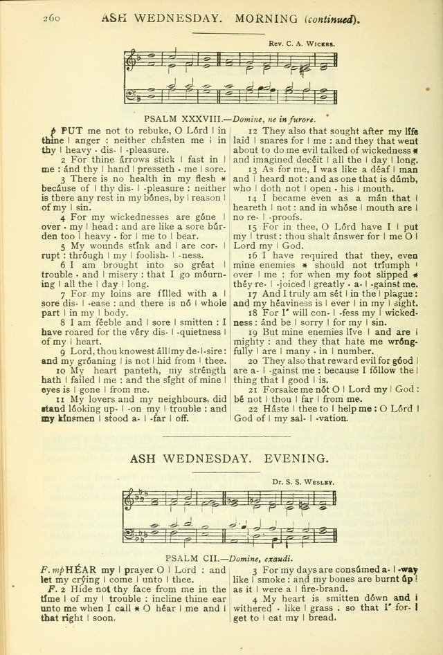 The Church Service Book: containing the words and music for the choral service, the morning and evening canticles, the holy communion, the Psalter, a selection of hymns from the hymnal with music page 273