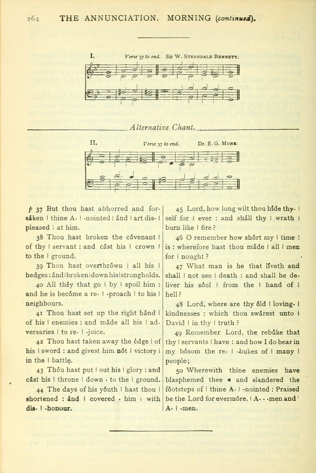 The Church Service Book: containing the words and music for the choral service, the morning and evening canticles, the holy communion, the Psalter, a selection of hymns from the hymnal with music page 277