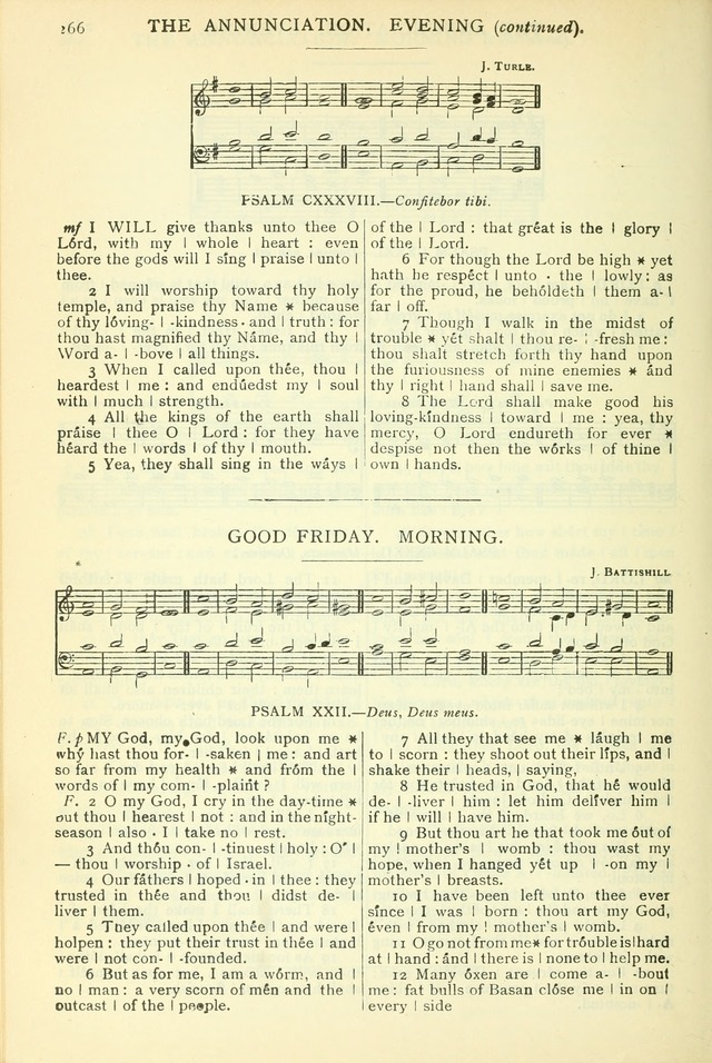 The Church Service Book: containing the words and music for the choral service, the morning and evening canticles, the holy communion, the Psalter, a selection of hymns from the hymnal with music page 279