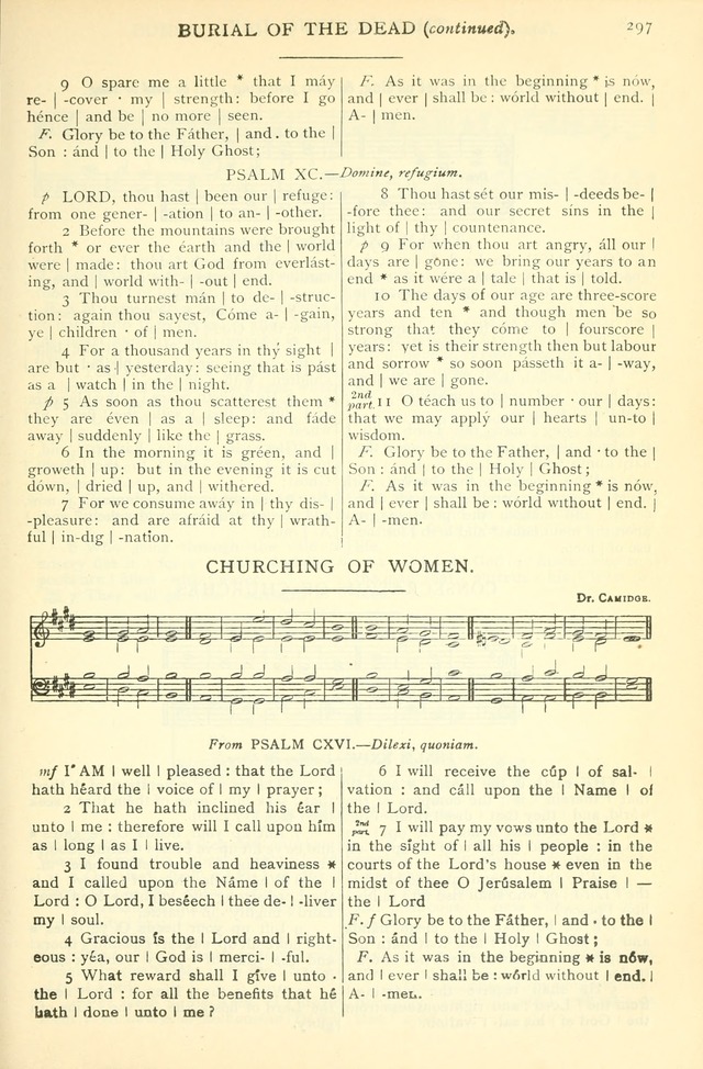 The Church Service Book: containing the words and music for the choral service, the morning and evening canticles, the holy communion, the Psalter, a selection of hymns from the hymnal with music page 310