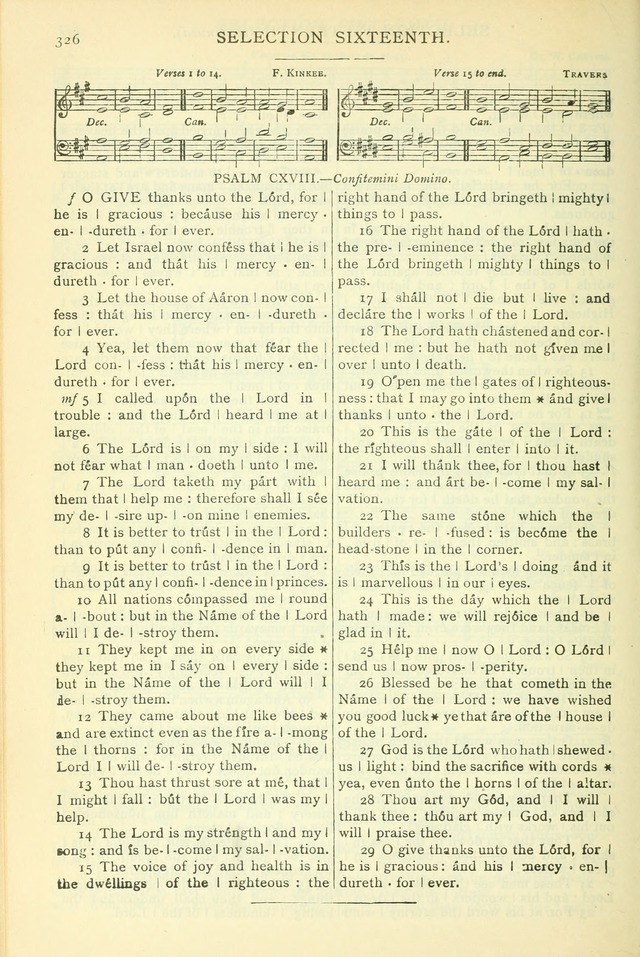 The Church Service Book: containing the words and music for the choral service, the morning and evening canticles, the holy communion, the Psalter, a selection of hymns from the hymnal with music page 339