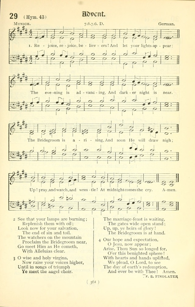 The Church Service Book: containing the words and music for the choral service, the morning and evening canticles, the holy communion, the Psalter, a selection of hymns from the hymnal with music page 376