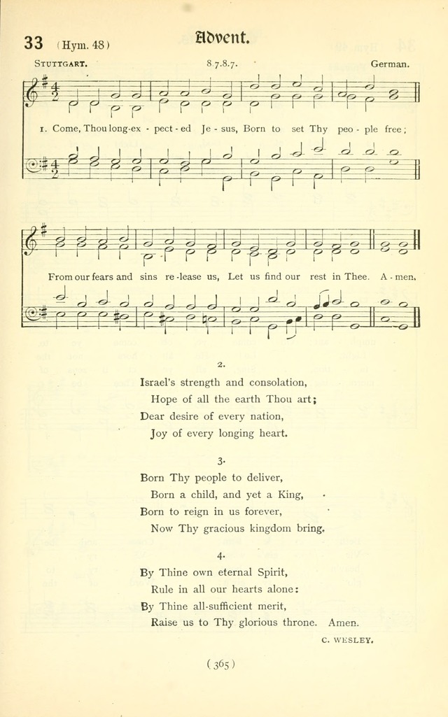 The Church Service Book: containing the words and music for the choral service, the morning and evening canticles, the holy communion, the Psalter, a selection of hymns from the hymnal with music page 380