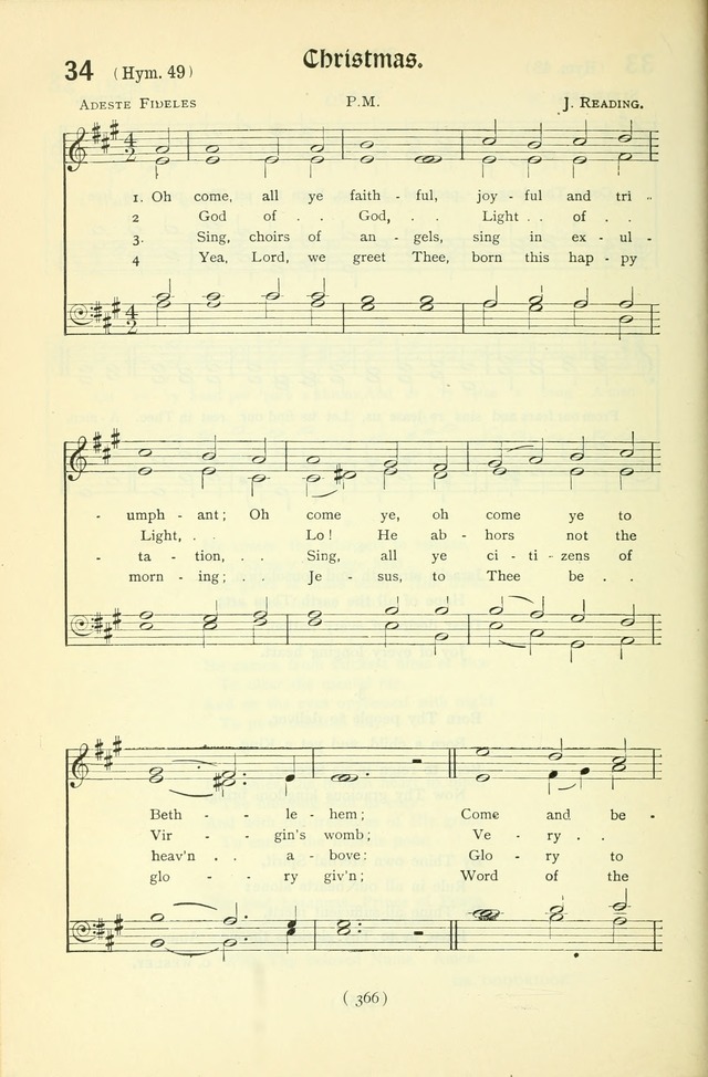 The Church Service Book: containing the words and music for the choral service, the morning and evening canticles, the holy communion, the Psalter, a selection of hymns from the hymnal with music page 381