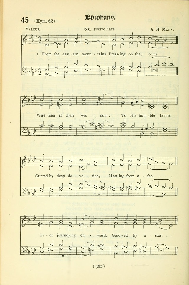 The Church Service Book: containing the words and music for the choral service, the morning and evening canticles, the holy communion, the Psalter, a selection of hymns from the hymnal with music page 395
