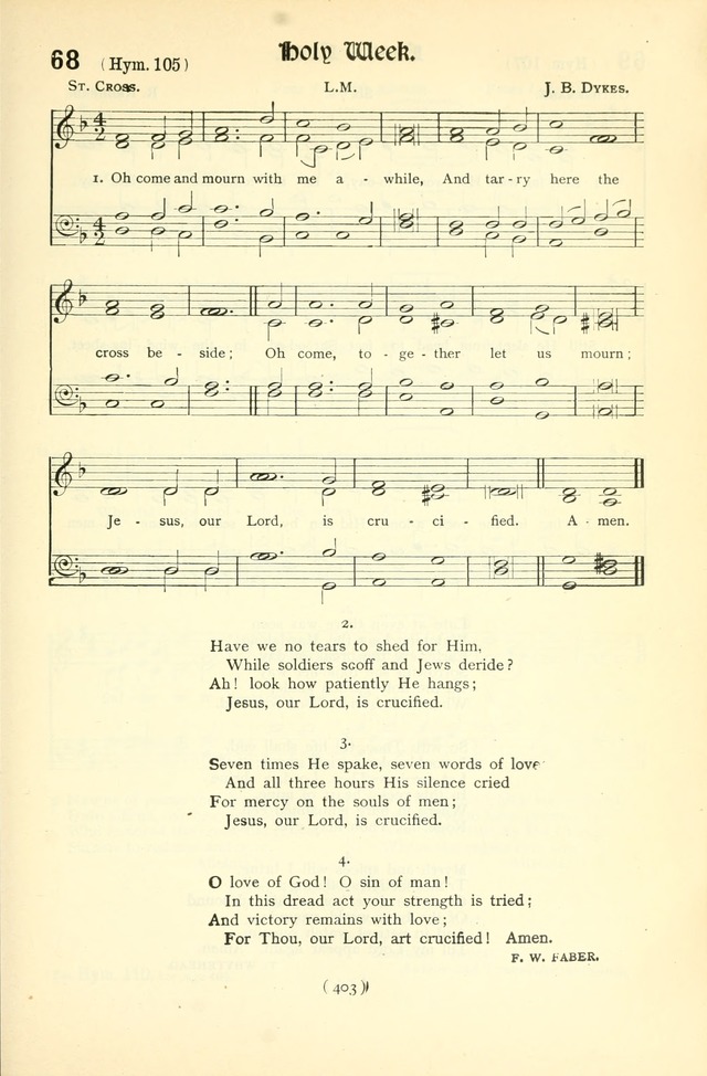 The Church Service Book: containing the words and music for the choral service, the morning and evening canticles, the holy communion, the Psalter, a selection of hymns from the hymnal with music page 418