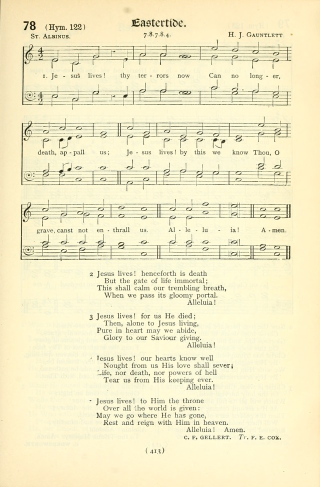 The Church Service Book: containing the words and music for the choral service, the morning and evening canticles, the holy communion, the Psalter, a selection of hymns from the hymnal with music page 428