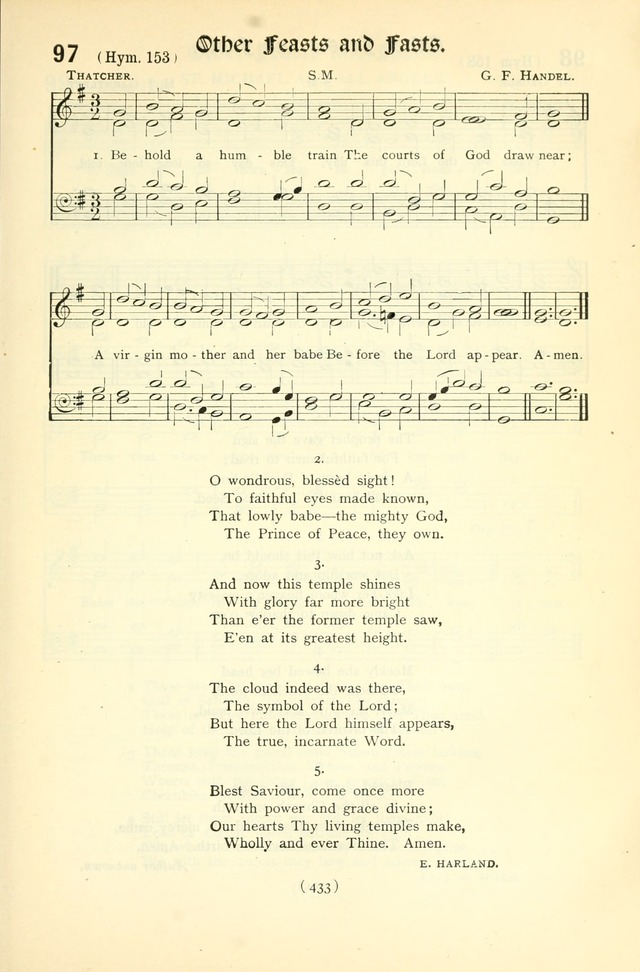 The Church Service Book: containing the words and music for the choral service, the morning and evening canticles, the holy communion, the Psalter, a selection of hymns from the hymnal with music page 448