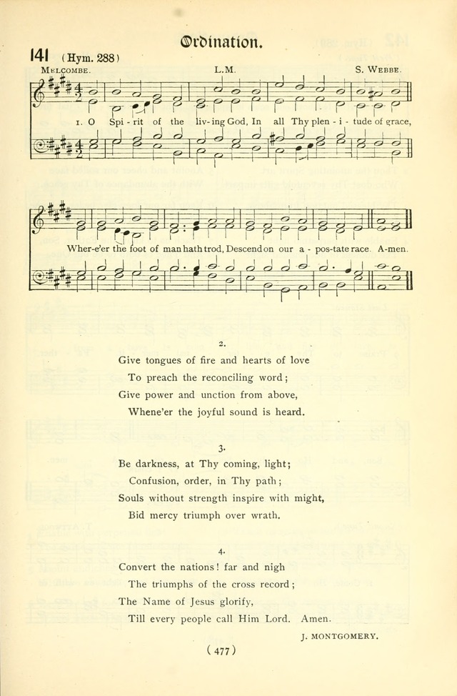 The Church Service Book: containing the words and music for the choral service, the morning and evening canticles, the holy communion, the Psalter, a selection of hymns from the hymnal with music page 492