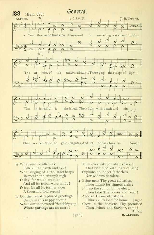 The Church Service Book: containing the words and music for the choral service, the morning and evening canticles, the holy communion, the Psalter, a selection of hymns from the hymnal with music page 541