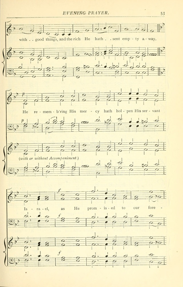 The Church Service Book: containing the words and music for the choral service, the morning and evening canticles, the holy communion, the Psalter, a selection of hymns from the hymnal with music page 60