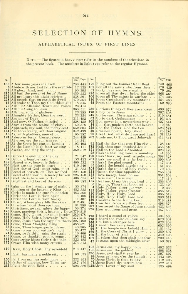 The Church Service Book: containing the words and music for the choral service, the morning and evening canticles, the holy communion, the Psalter, a selection of hymns from the hymnal with music page 626