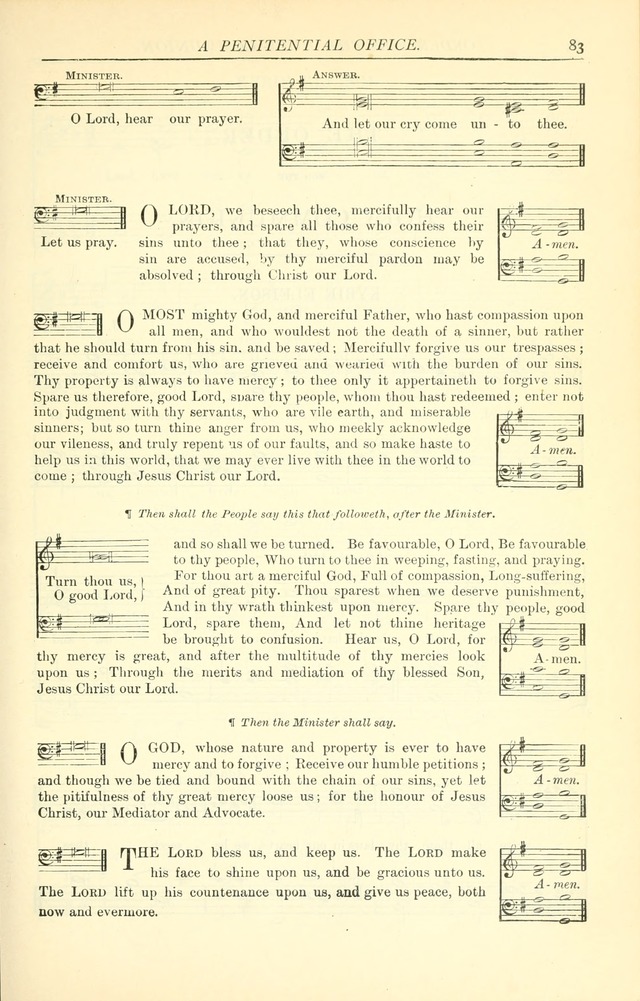 The Church Service Book: containing the words and music for the choral service, the morning and evening canticles, the holy communion, the Psalter, a selection of hymns from the hymnal with music page 90