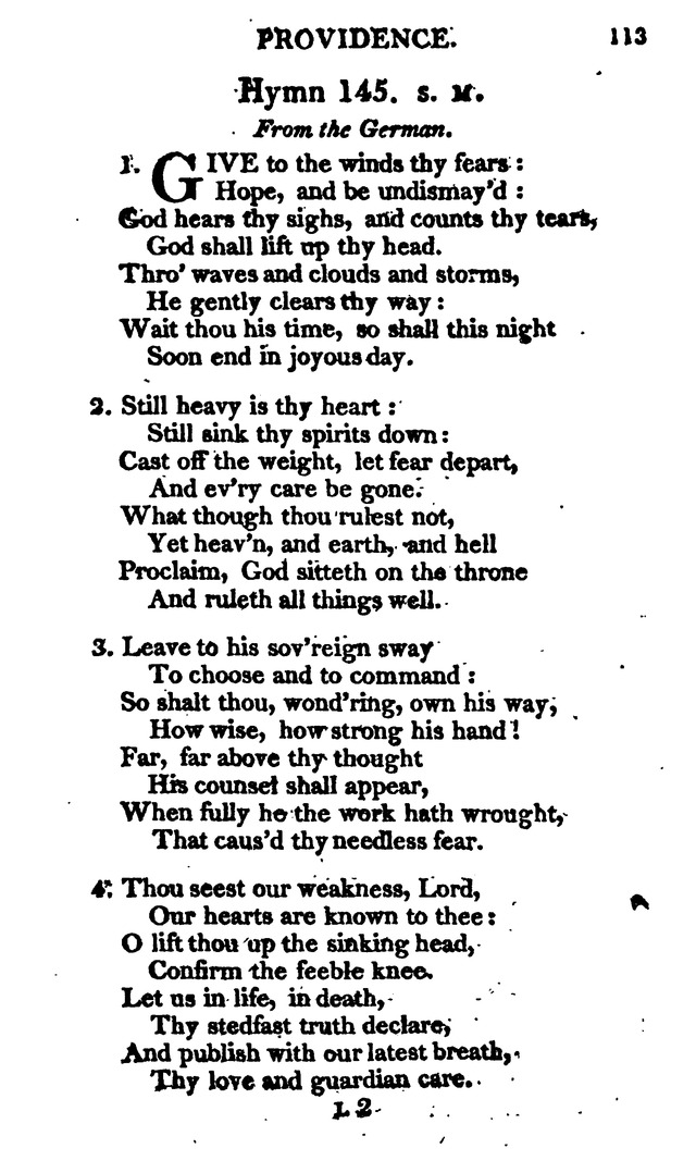 A Choice Selection of Evangelical Hymns, from various authors: for the use of the English Evangelical Lutheran Church in New York page 113