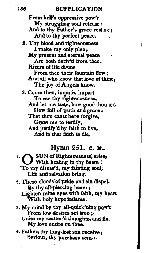 A Choice Selection of Evangelical Hymns, from various authors: for the use of the English Evangelical Lutheran Church in New York page 186