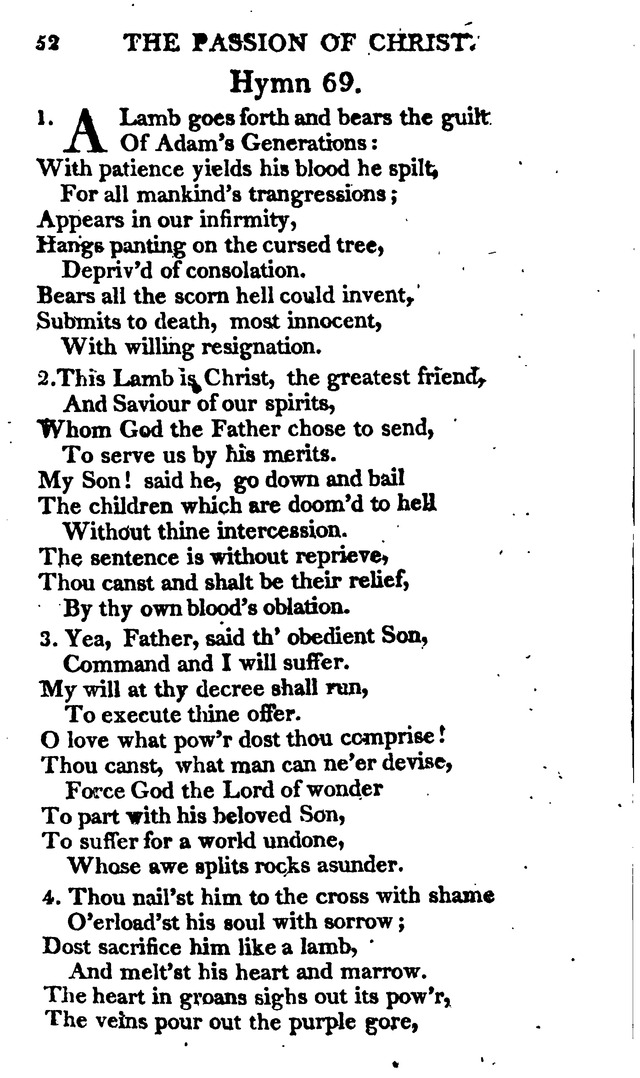 A Choice Selection of Evangelical Hymns, from various authors: for the use of the English Evangelical Lutheran Church in New York page 52