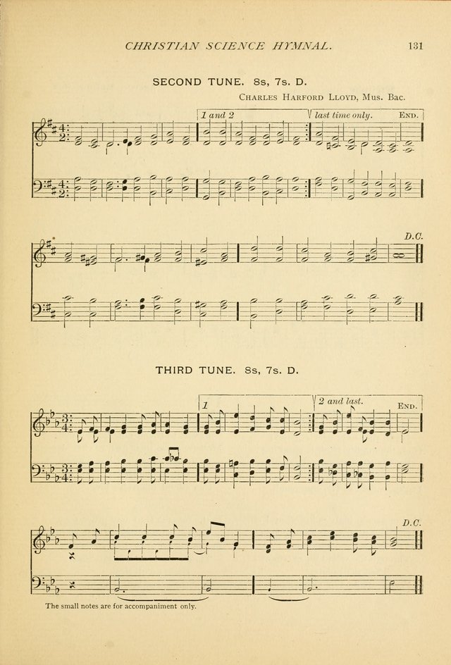 Christian Science Hymnal: a selection of spiritual songs page 131