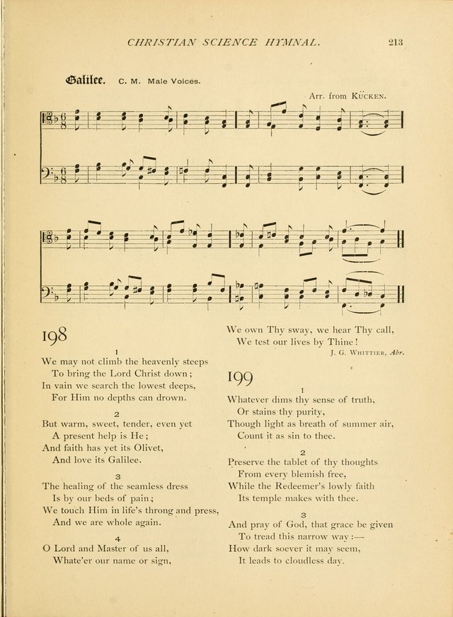 Christian Science Hymnal: a selection of spiritual songs page 215