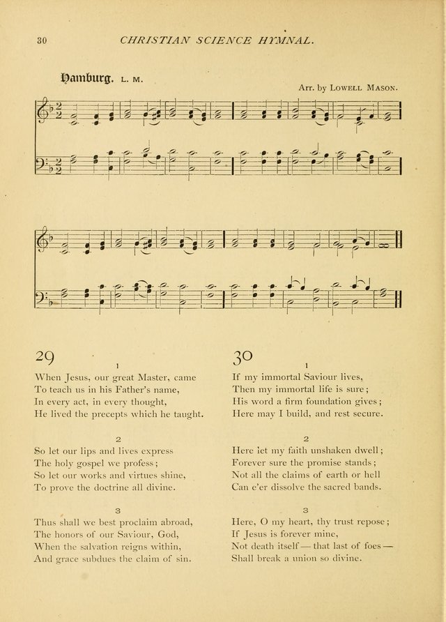 Christian Science Hymnal: a selection of spiritual songs page 30
