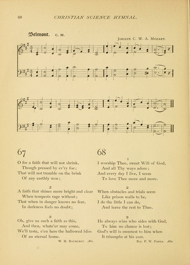 Christian Science Hymnal: a selection of spiritual songs page 68