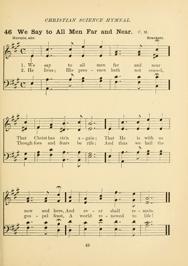 Christian Science Hymnal: a selection of spiritual songs page 58