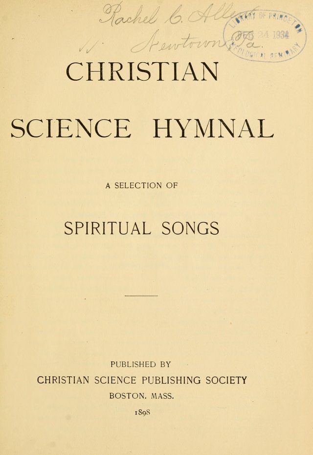 Christian Science Hymnal: a selection of spiritual songs page 6
