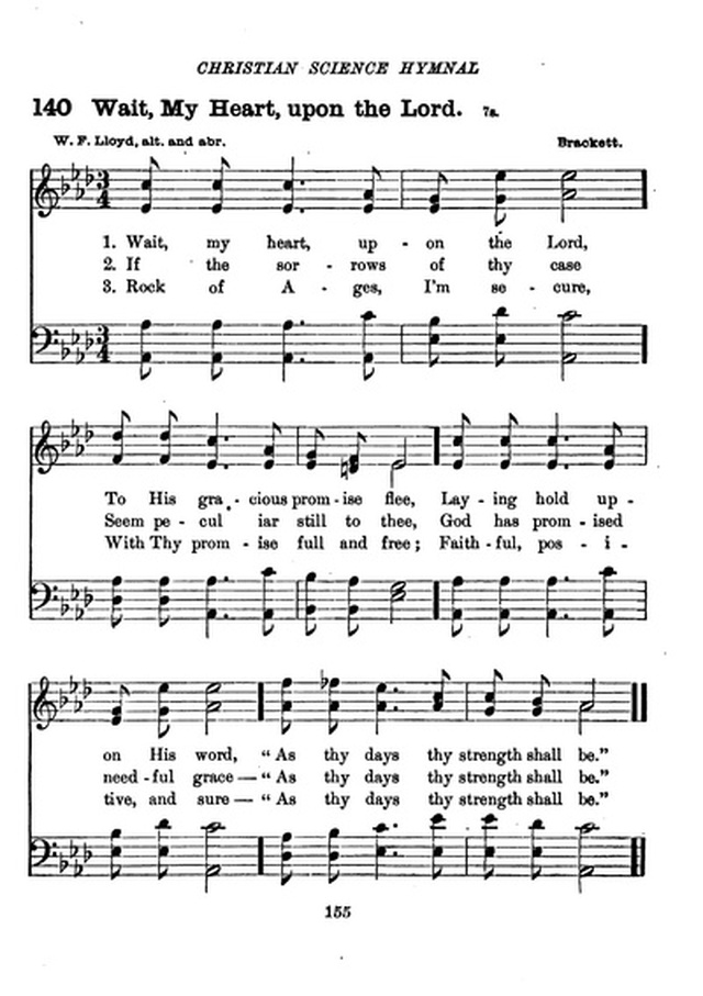 Christian Science Hymnal page 155
