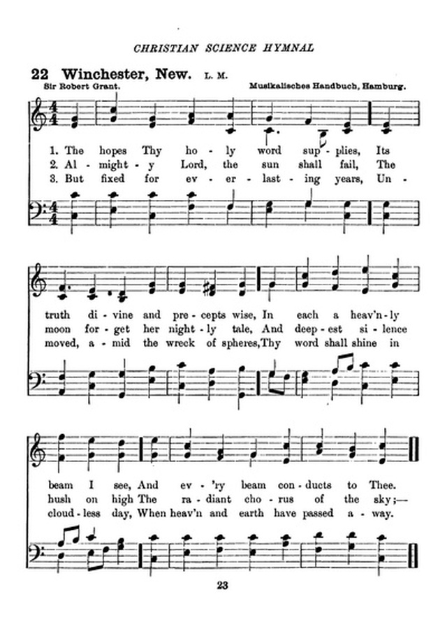 Christian Science Hymnal page 23