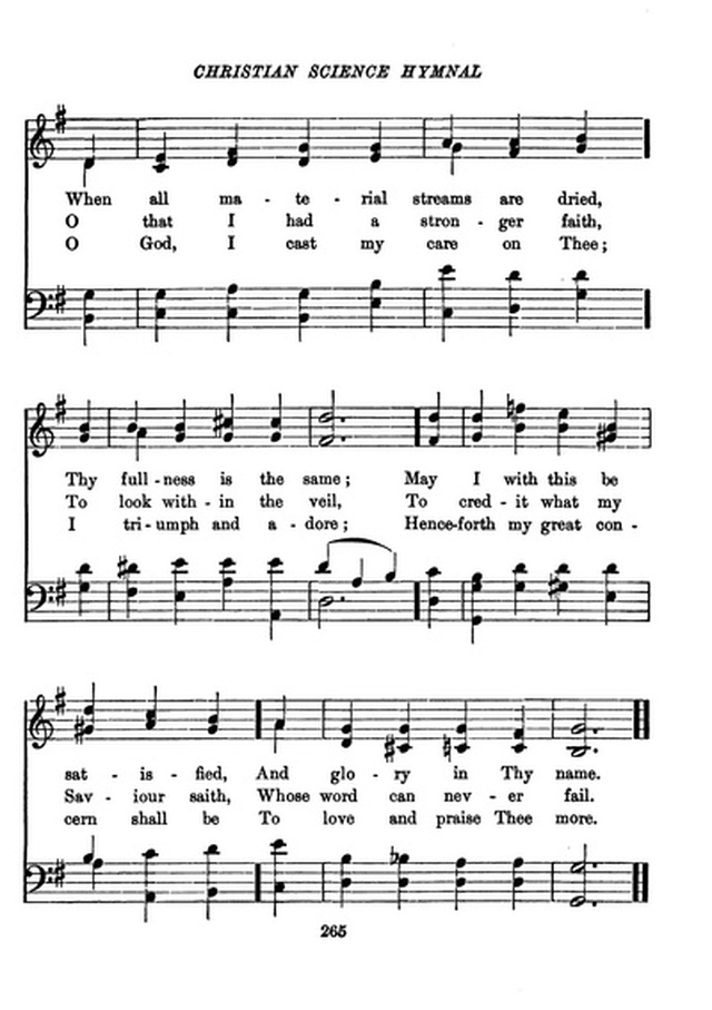 Christian Science Hymnal page 265