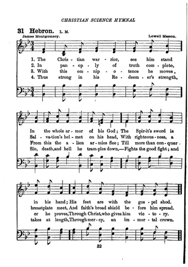 Christian Science Hymnal page 32