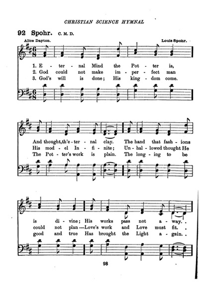 Christian Science Hymnal page 98