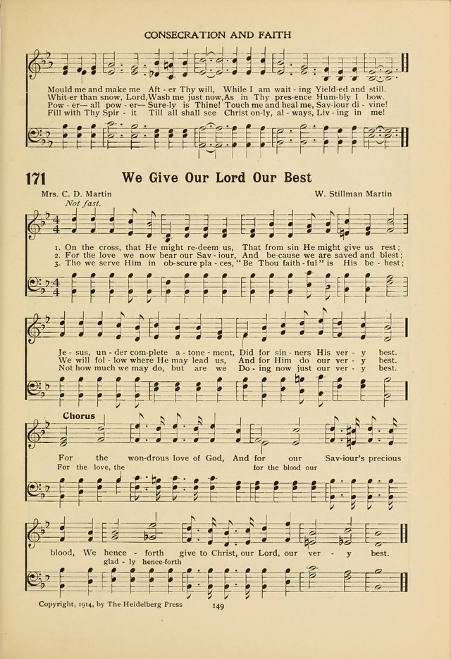 The Church School Hymnal page 149