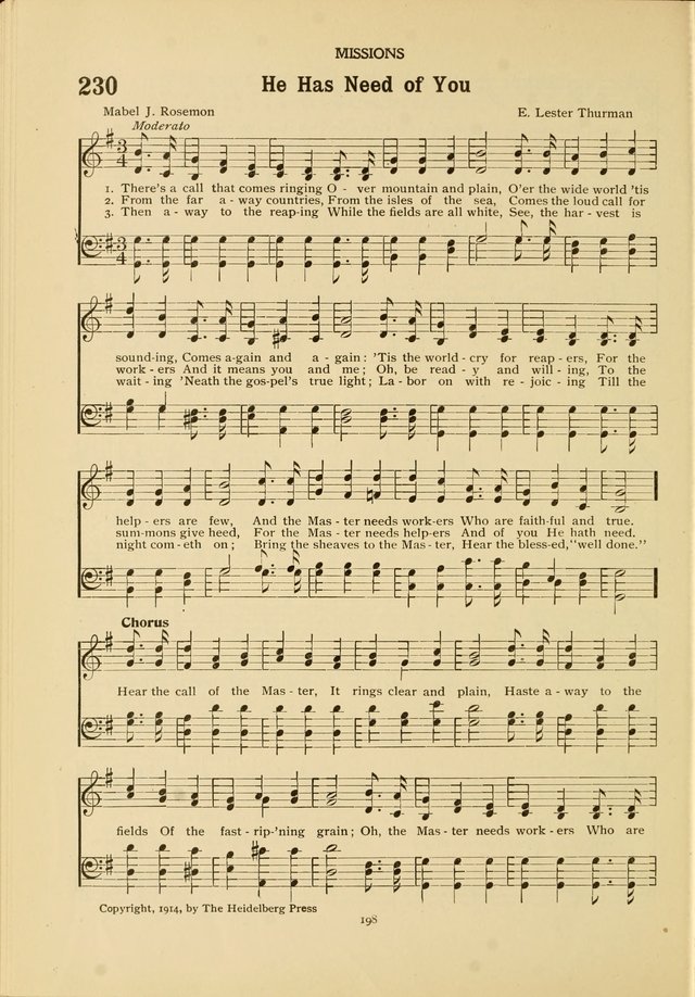 The Church School Hymnal page 198
