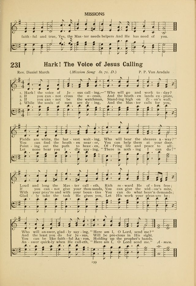 The Church School Hymnal page 199
